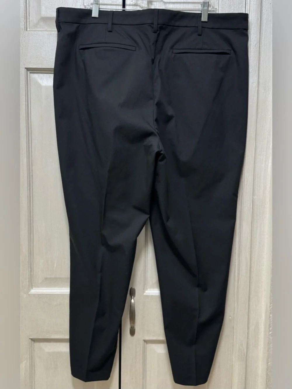 BR Standart Banana Republic Black Standart Fit Crop Zip Leg Mans Pants Size 38R